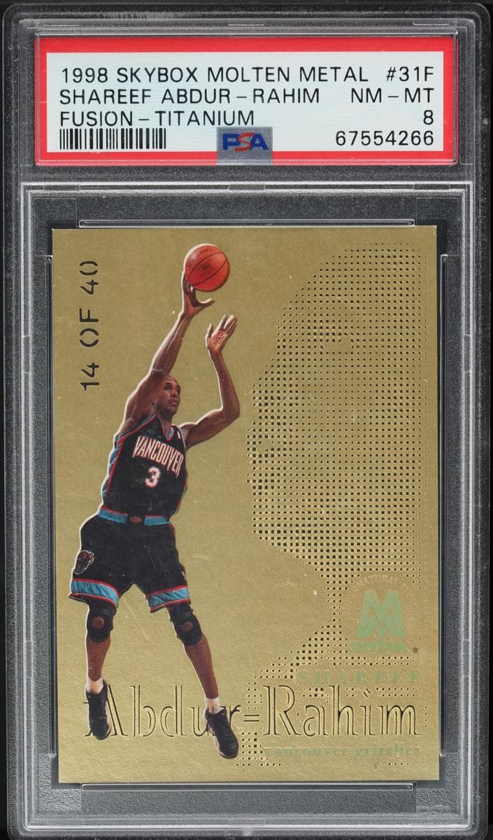 Shareef Abdur-Rahim 1998 skybox Molten Metal