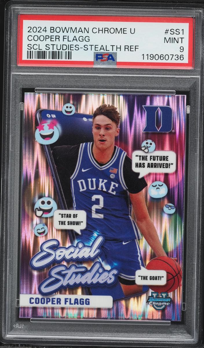 Cooper Flagg 2024 bowman Bowman University Chrome
