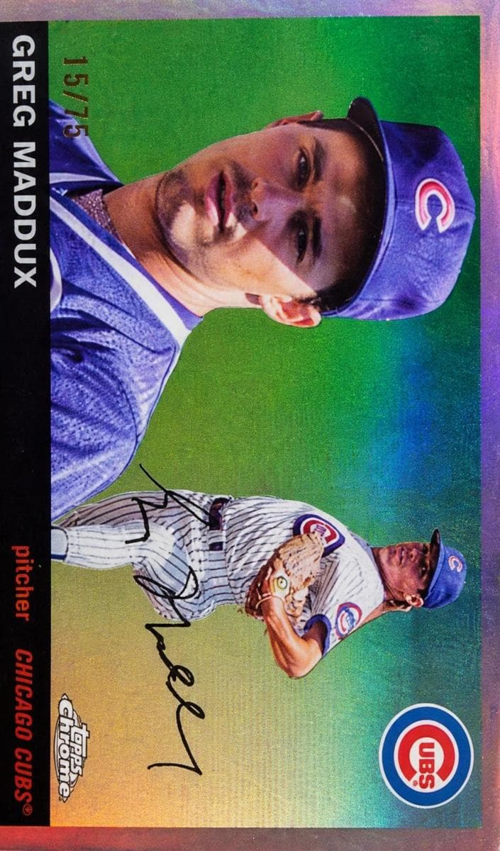 Greg Maddux 2025 topps Topps Chrome Platinum