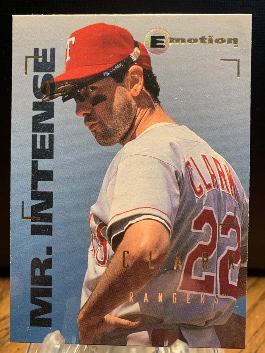 Will Clark 1995 skybox Emotion