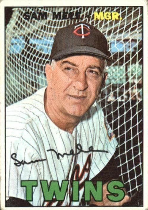 Sam Mele 1967 topps Topps