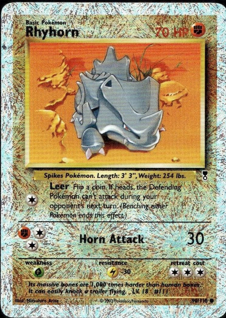 Rhyhorn trading card