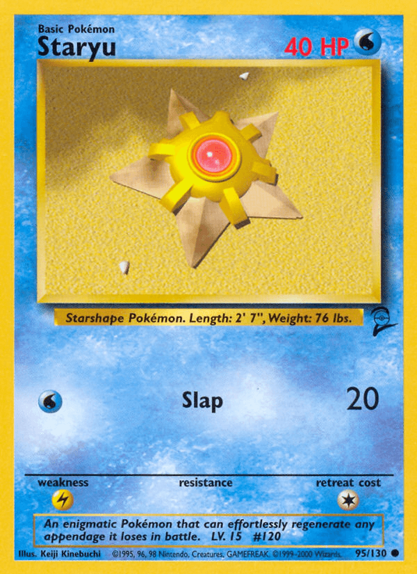 Staryu 2000 Pokemon Base Set 2