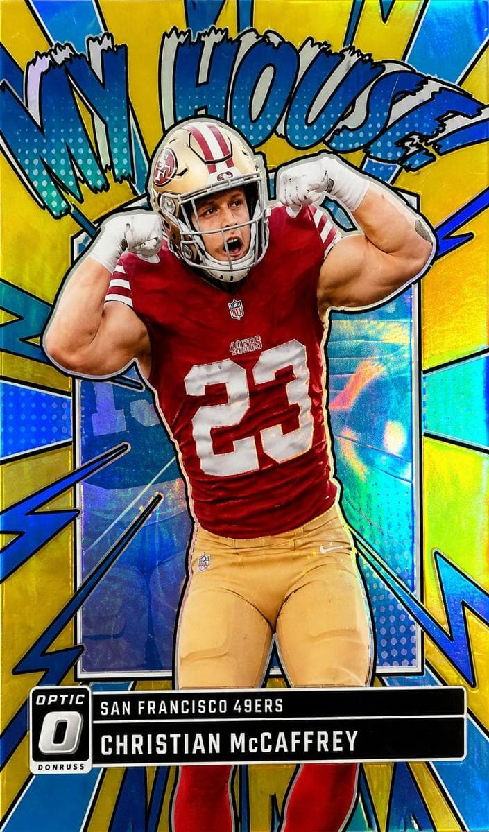 Christian McCaffrey 2023 panini Donruss Optic