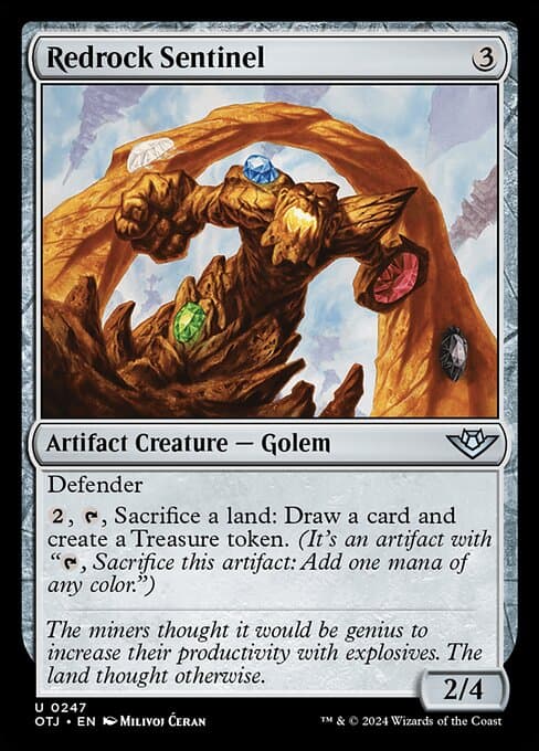 Redrock Sentinel 2024 Magic: The Gathering Outlaws of Thunder Junction