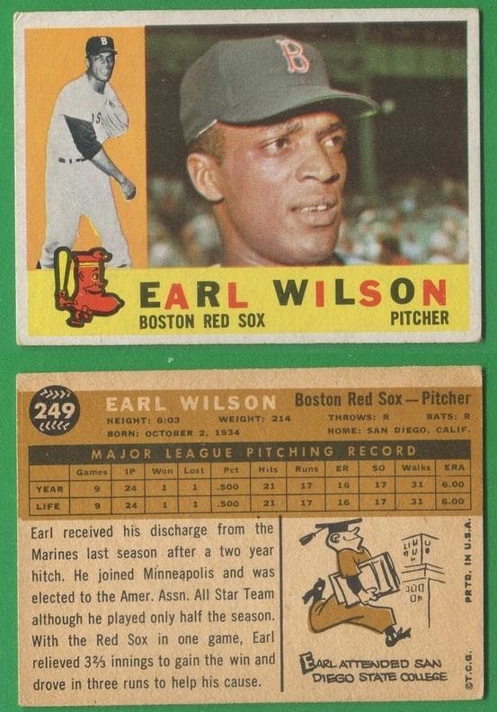 Earl Wilson 1960 topps Topps