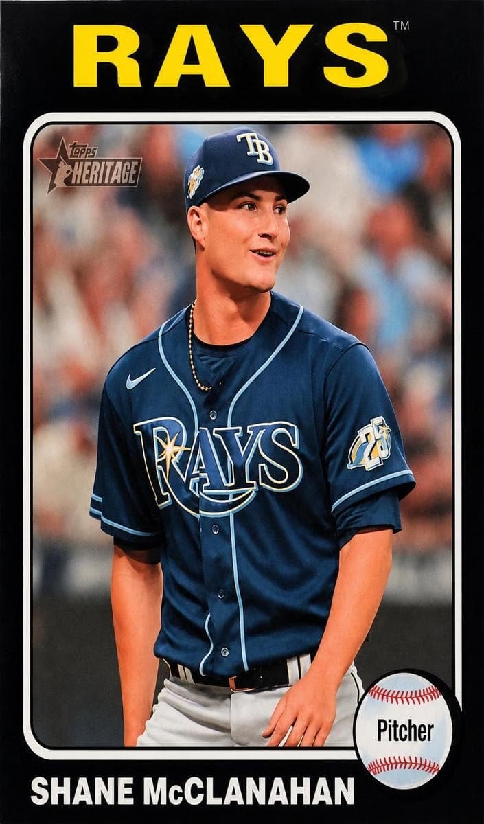 Shane McClanahan 2024 topps Topps Heritage