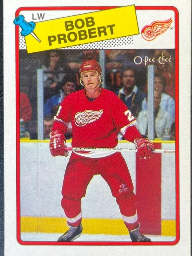 Bob Probert 1988 upper_deck O-Pee-Chee example 1