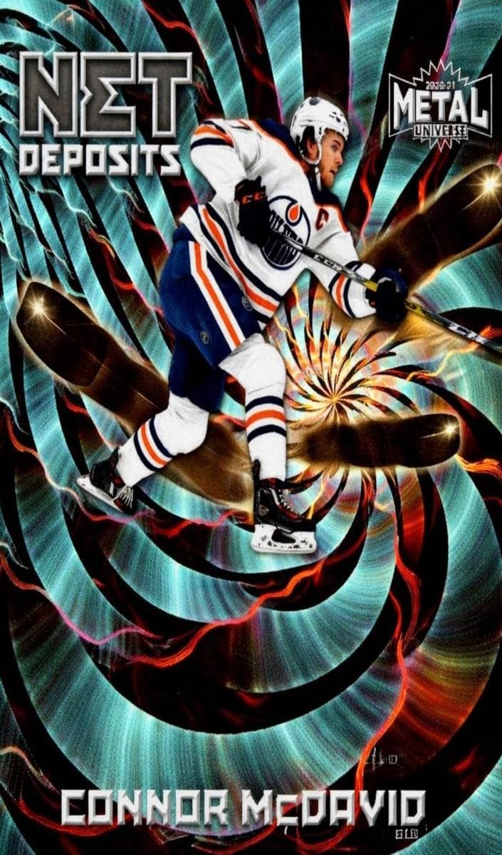 Connor McDavid 2020 fleer SkyBox Metal Universe