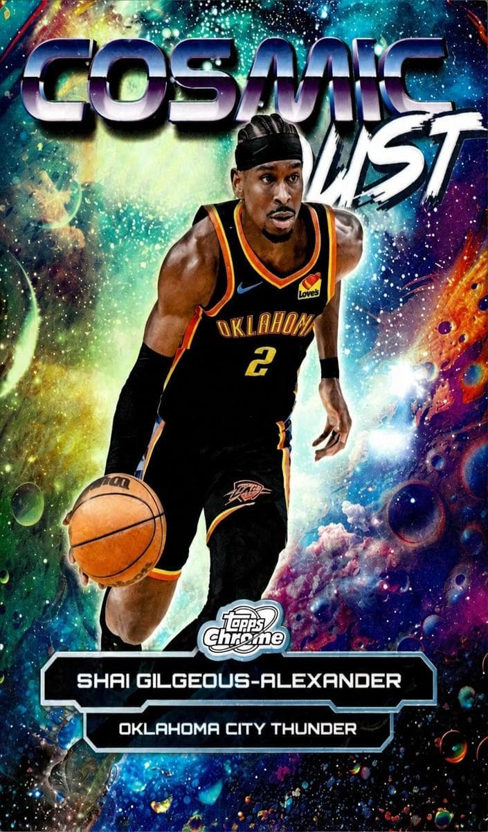Shai Gilgeous-Alexander 2025 topps Topps Cosmic Chrome