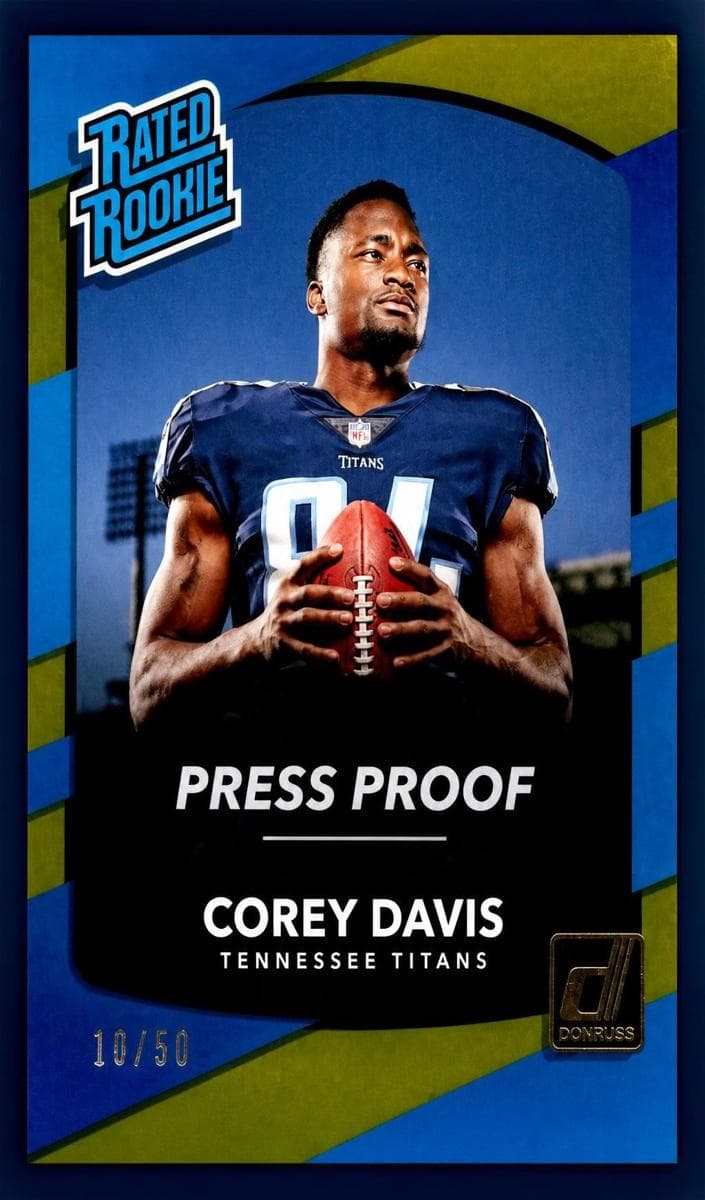 Corey Davis 2017 panini Panini Plates & Patches