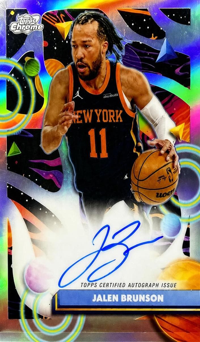 Jalen Brunson 2025 topps Topps Cosmic Chrome