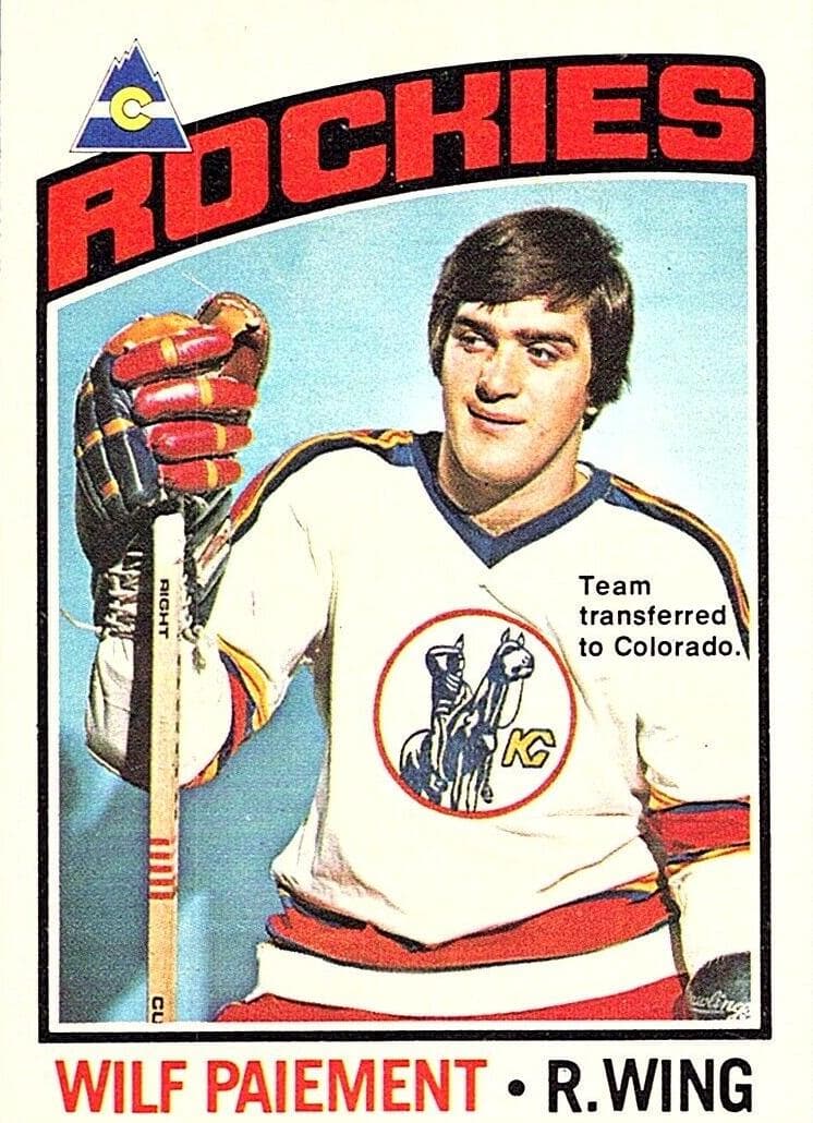Wilf Paiement 1976 topps O-Pee-Chee