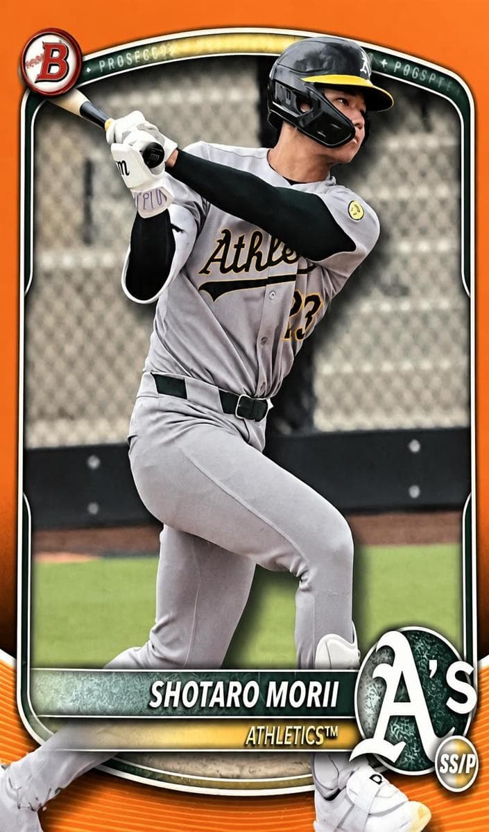 Shotaro Morii 2025 bowman Bowman Draft