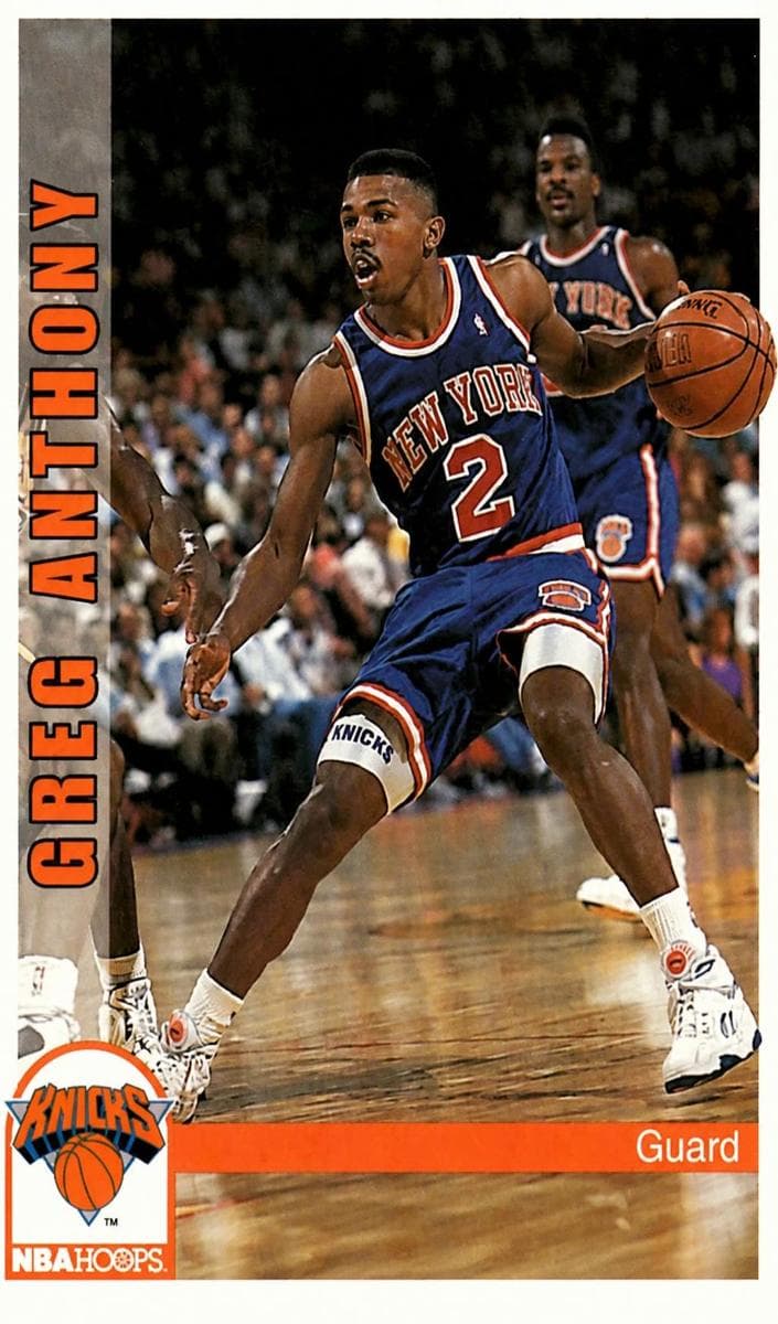 Greg Anthony 1992 panini Hoops
