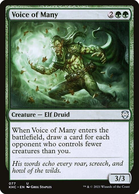 Voice of Many 2019 Magic: The Gathering Commander 2019