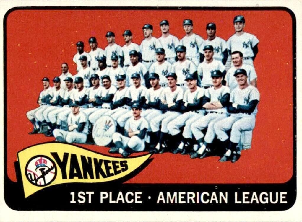 New York Yankees 1965 topps Topps