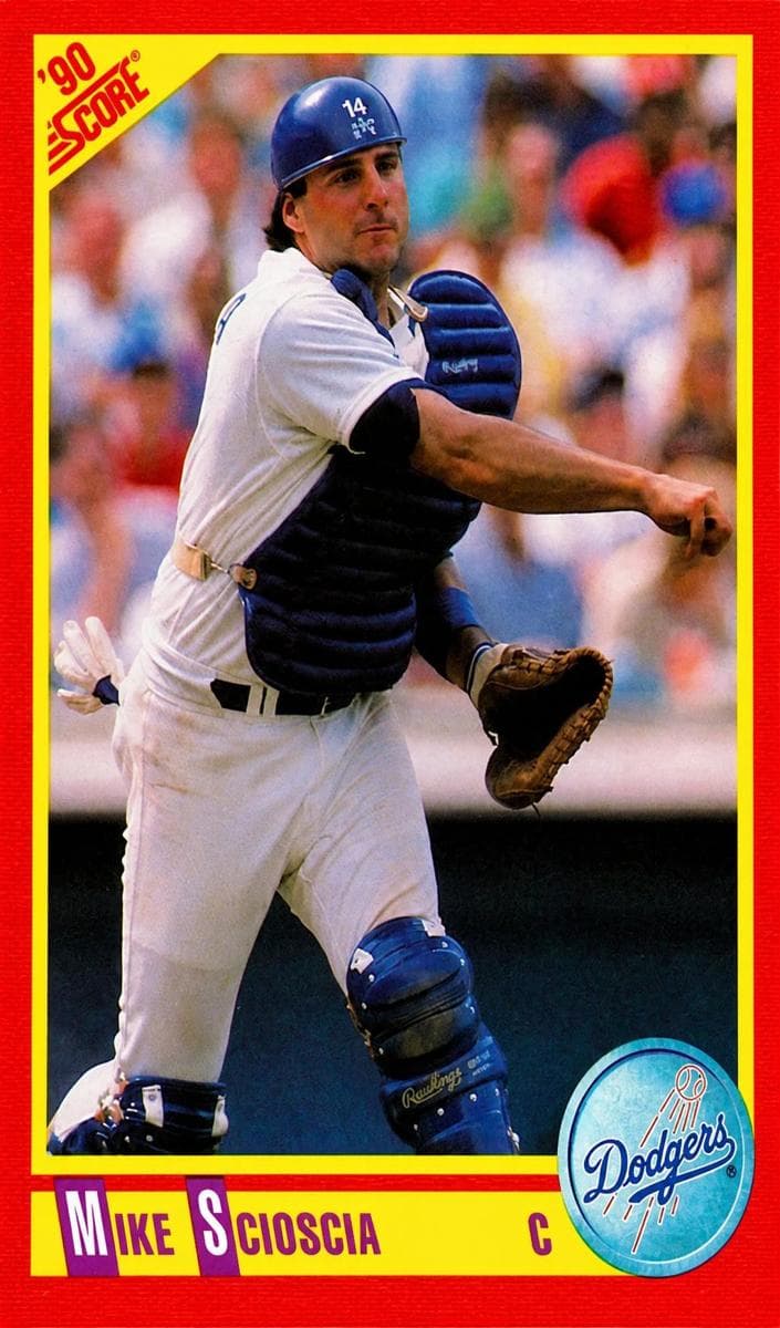 Mike Scioscia 1990 panini Score
