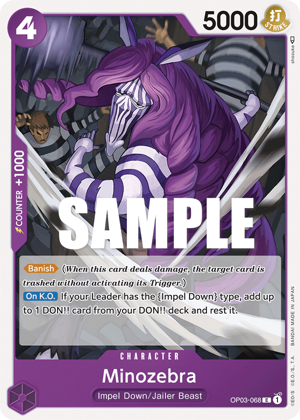 Minozebra 2023 One Piece
