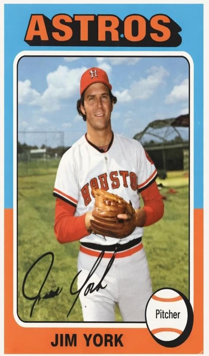 Jim York 1975 topps Topps
