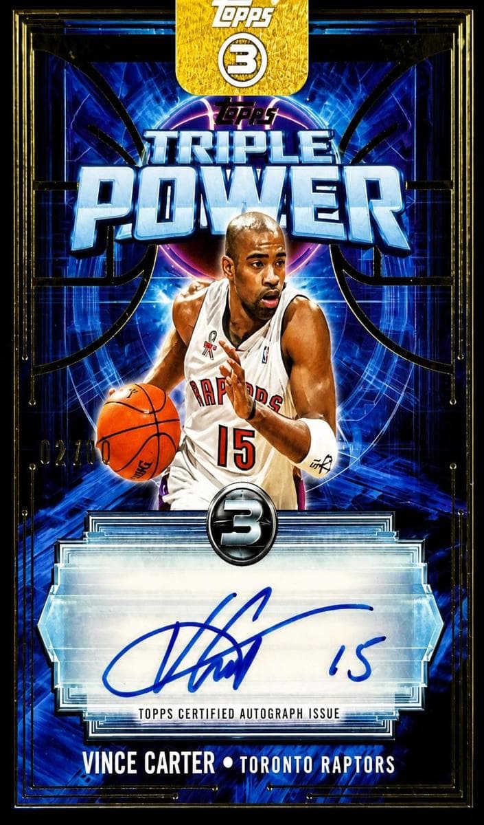 Vince Carter 2025 topps Topps 3