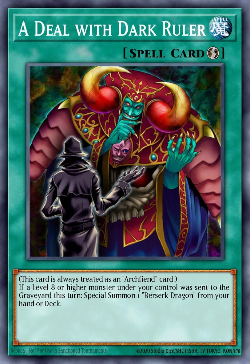 A Deal with Dark Ruler 2003 Yu-Gi-Oh!