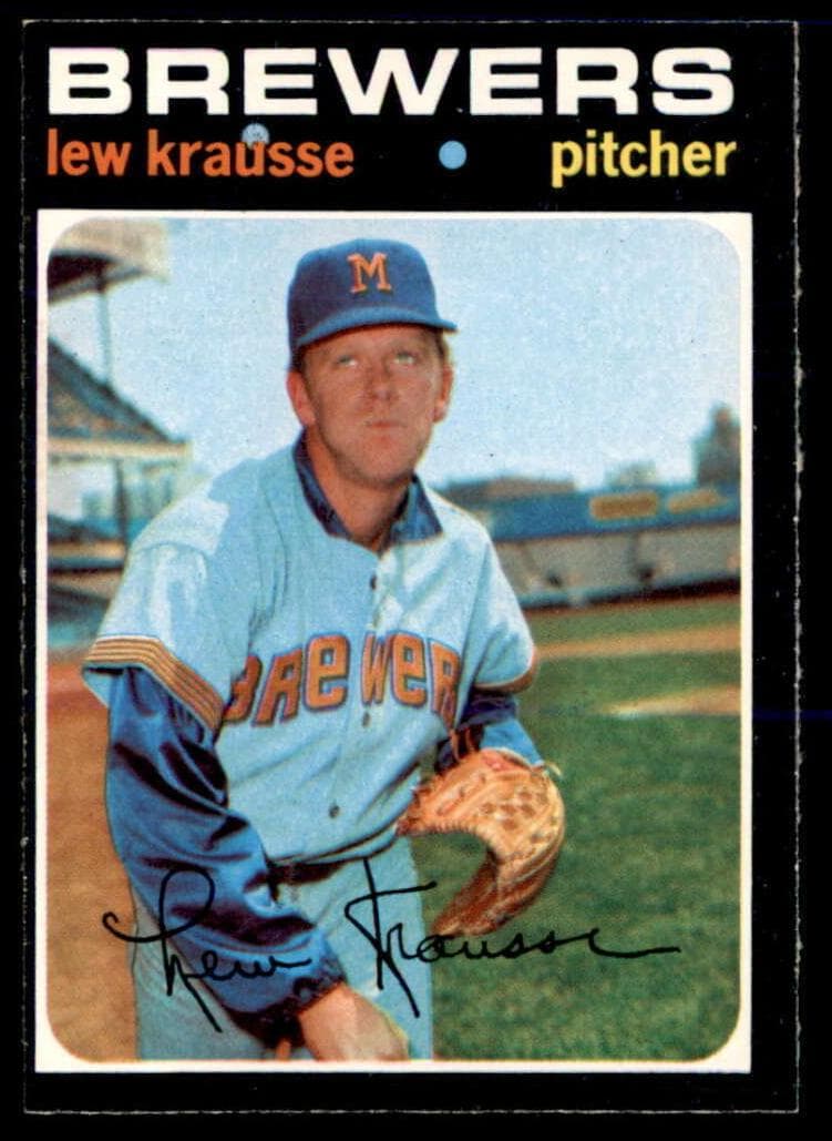 Lew Krausse 1971 topps O-Pee-Chee