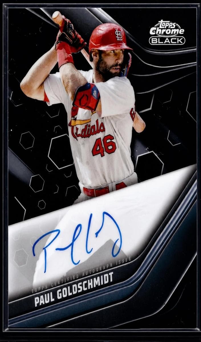 Paul Goldschmidt 2023 topps Topps Chrome Black