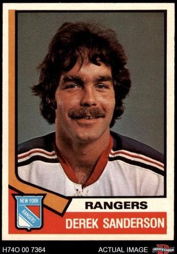 Derek Sanderson 1974 topps O-Pee-Chee