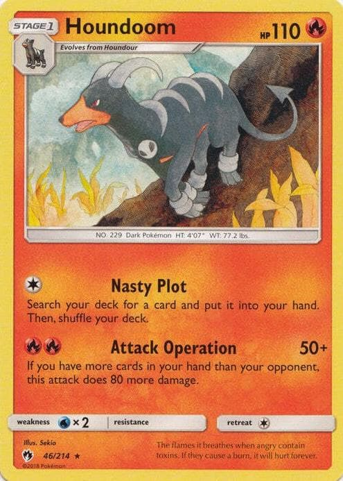 Houndoom trading card