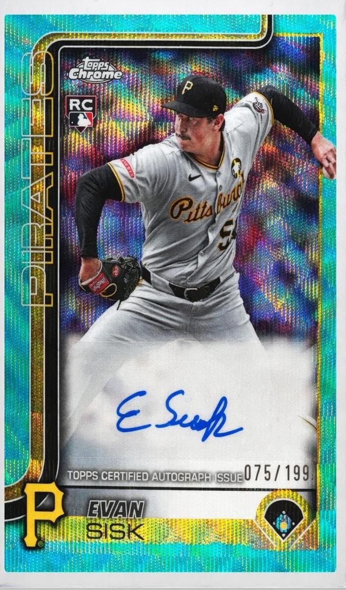 Evan Sisk 2025 topps Topps Chrome Update
