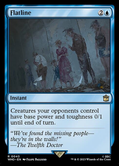 Flatline 2023 Magic: The Gathering Doctor Who Extended Art