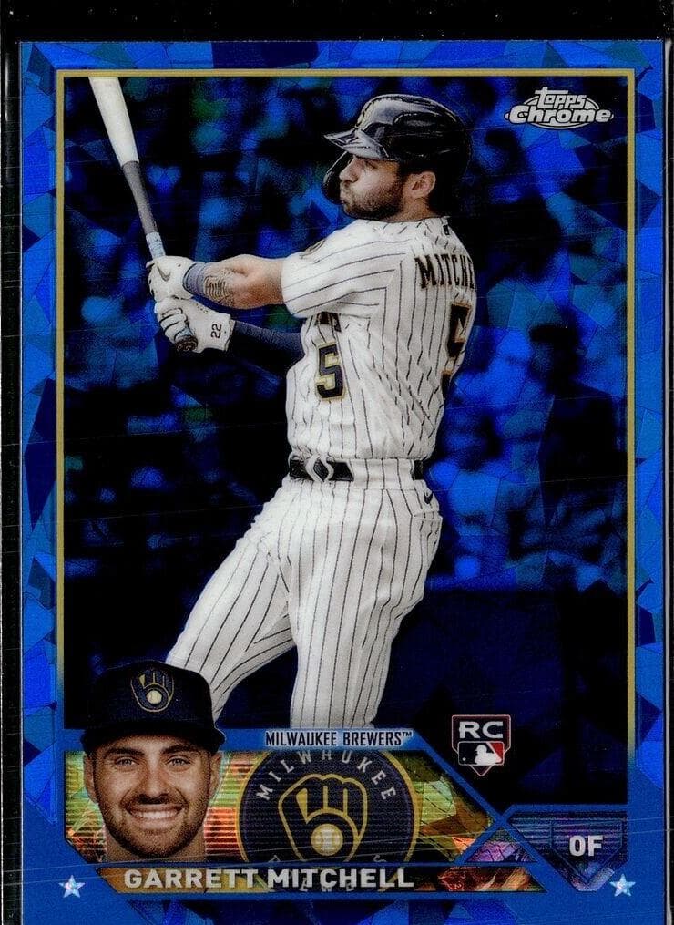 Garrett Mitchell 2023 topps Topps Chrome Sapphire Edition