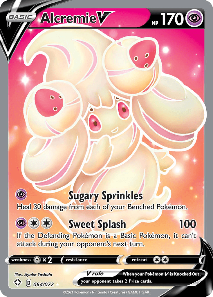 Alcremie V 2021 Pokemon Shining Fates
