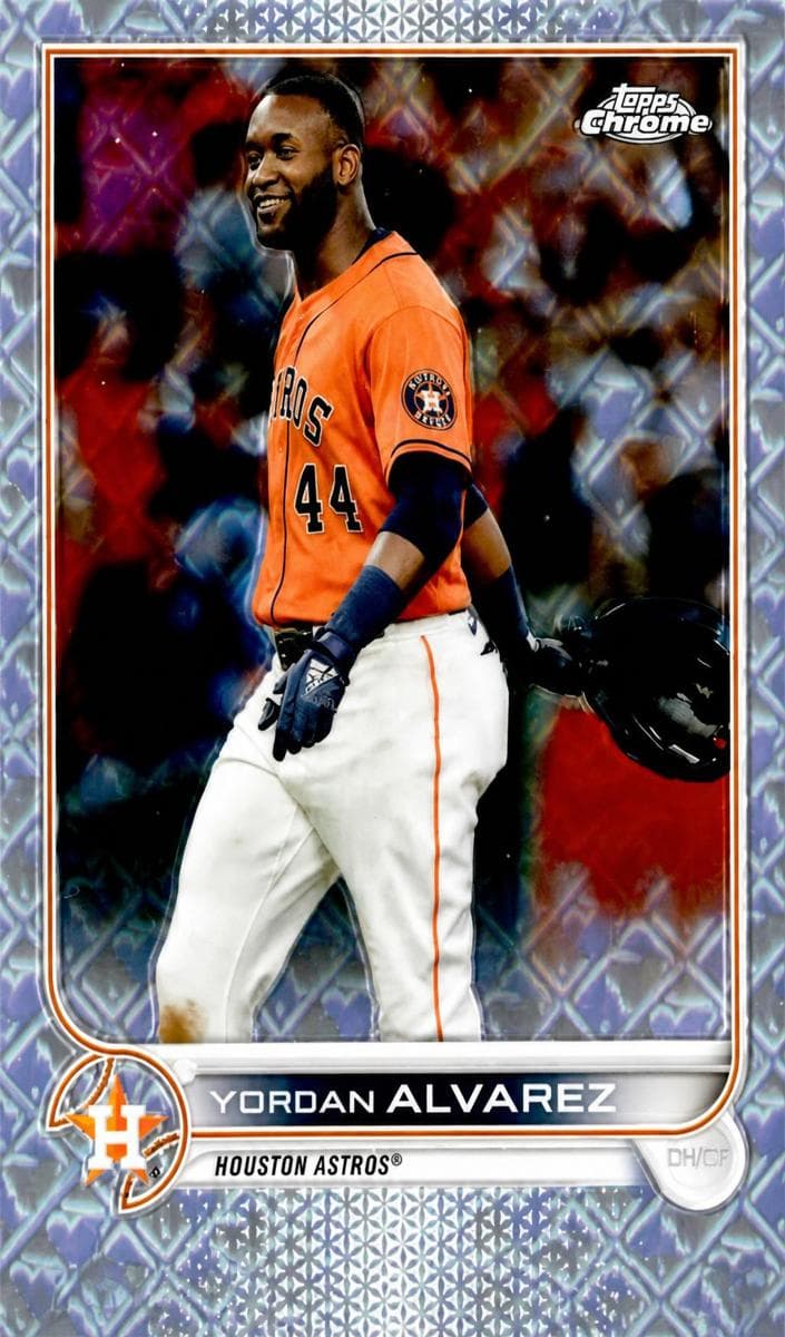 Yordan Alvarez 2022 topps Topps Chrome Logofractor Edition