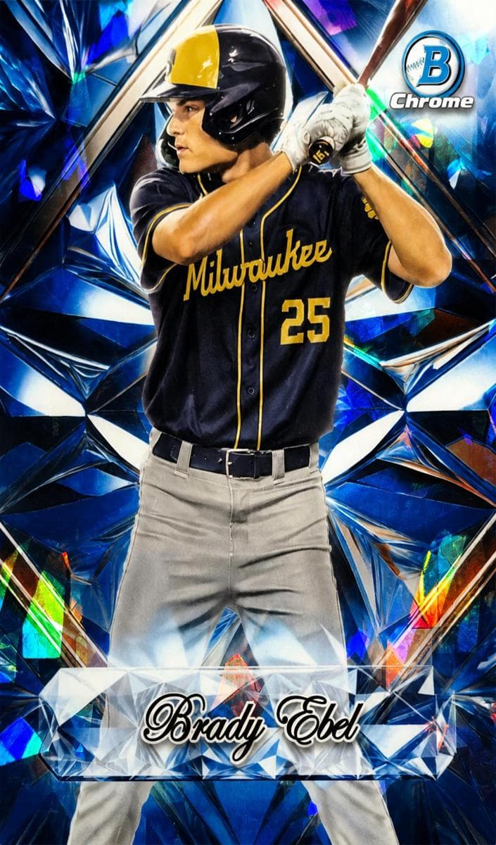 Brady Ebel 2025 bowman Bowman Draft Sapphire
