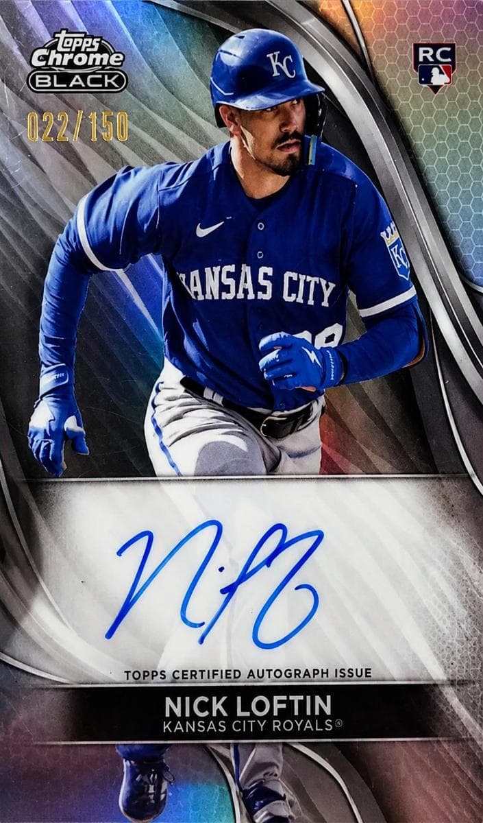 Nick Loftin 2024 topps Topps Chrome Black