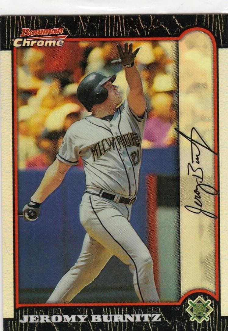 Jeromy Burnitz 1999 bowman Bowman Chrome