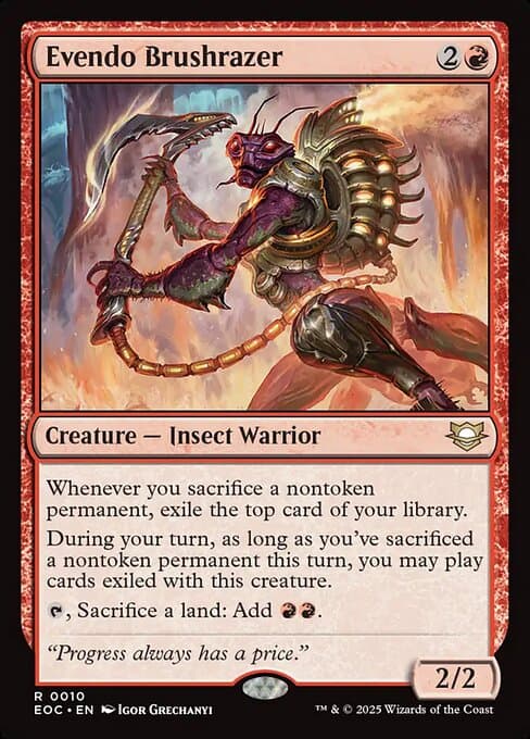 Evendo Brushrazer 2025 Magic: The Gathering Edge of Eternities Commander