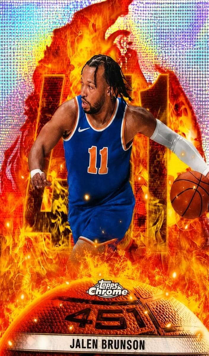 Jalen Brunson 2024 topps Topps Chrome