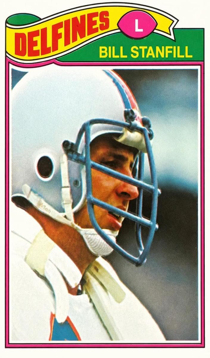 Bill Stanfill 1977 topps Topps Mexican