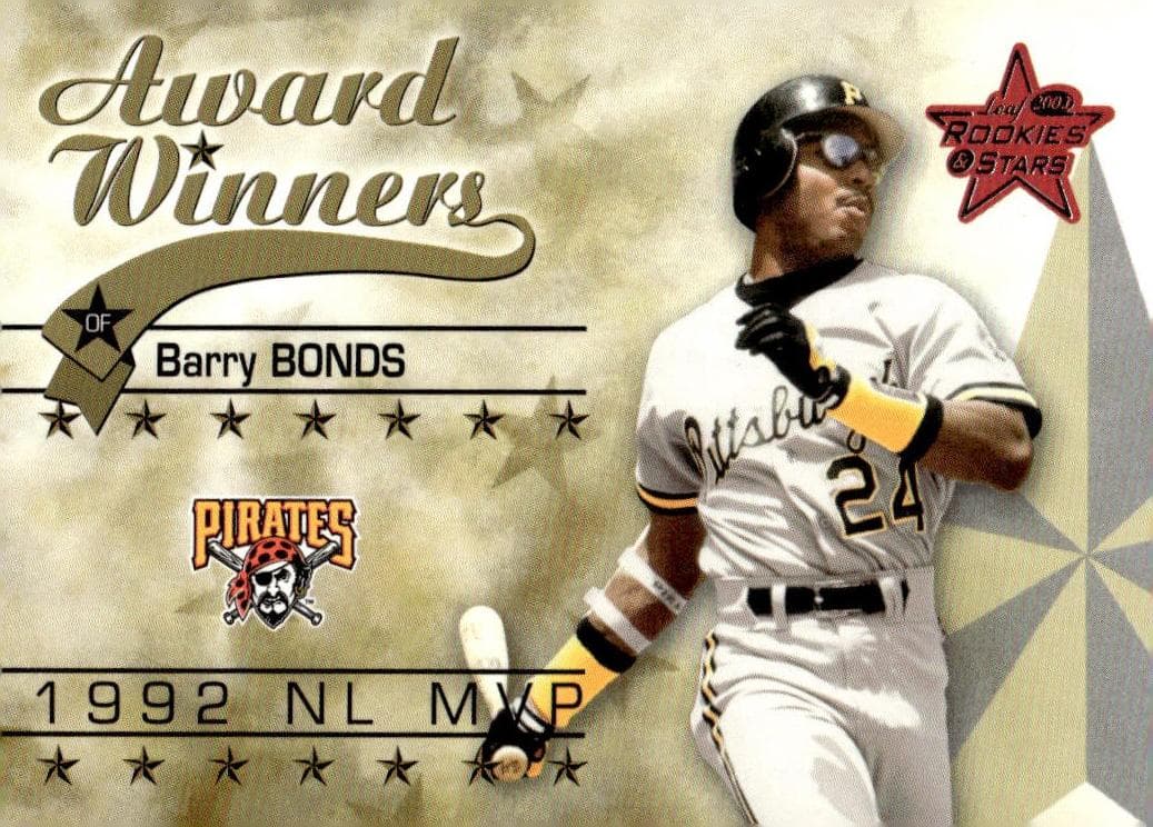 Barry Bonds 2002 leaf Rookies And Stars