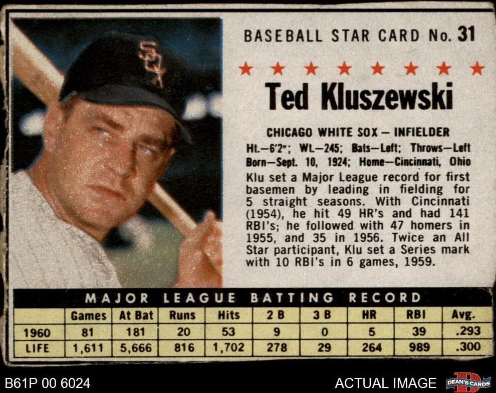 Ted Kluszewski #31