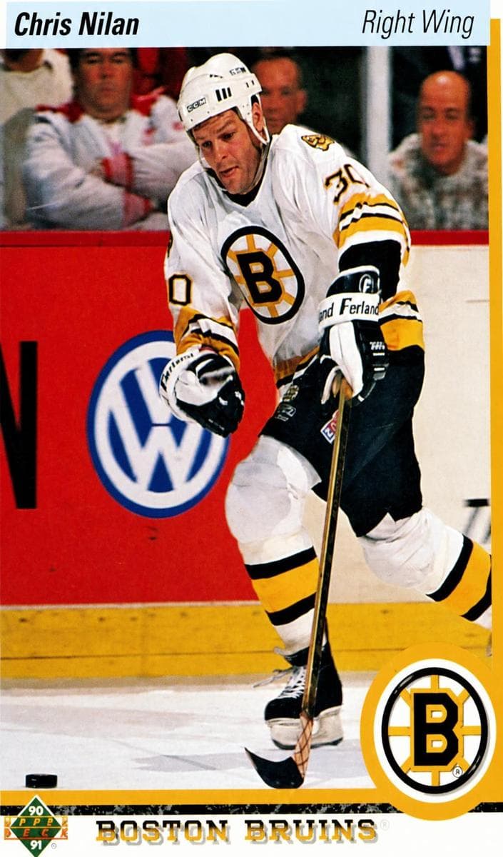 Chris Nilan 1990 upper-deck Upper Deck