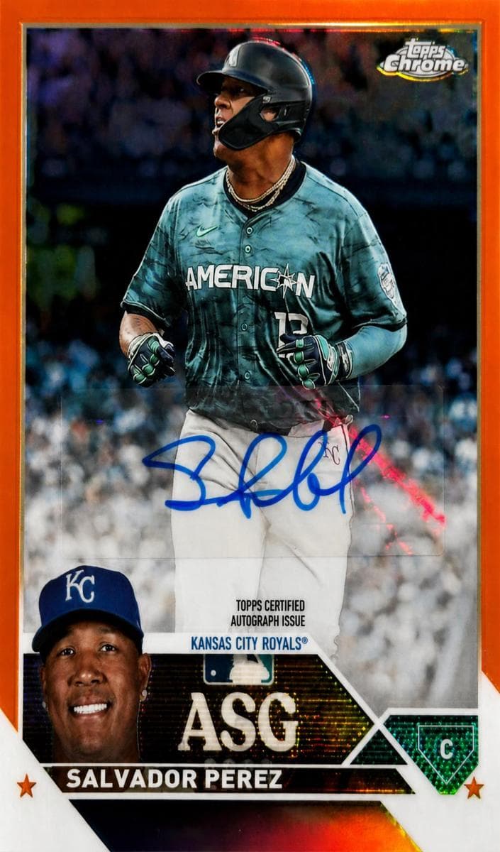 Salvador Perez 2023 topps Topps Chrome Update