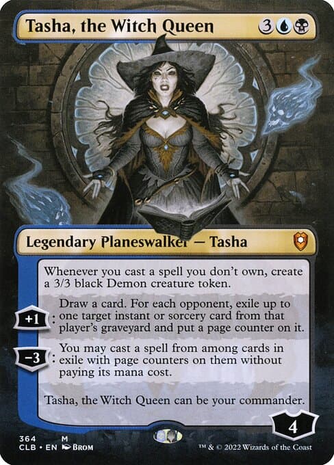Tasha, the Witch Queen 2022 Magic: The Gathering Commander Legends: Battle for Baldur's Gate Borderless example 2