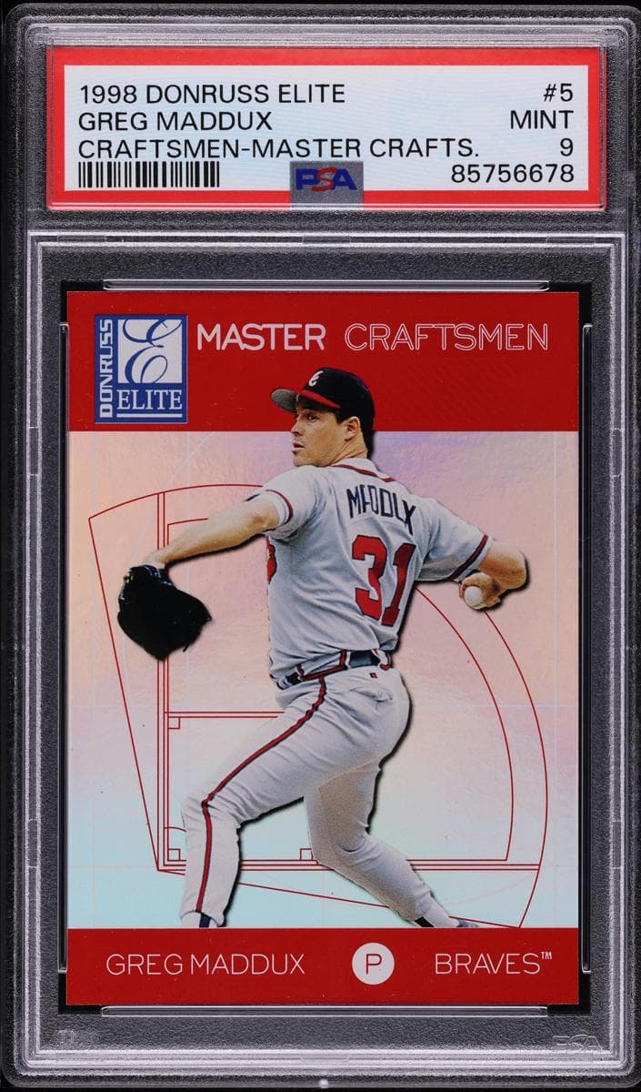 Greg Maddux 1998 panini Donruss Elite