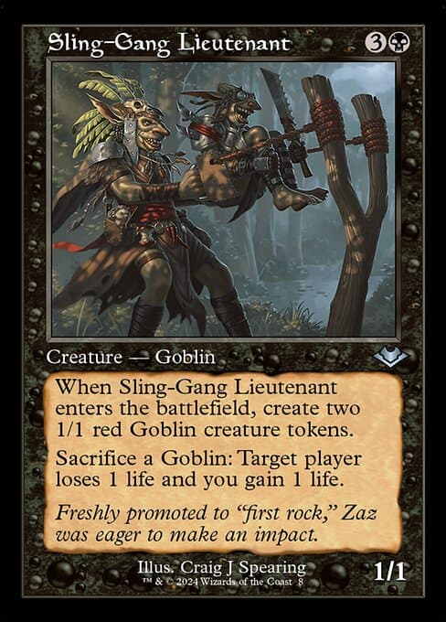 Sling Gang Lieutenant ] 2024 Magic: The Gathering Modern Horizons 3 Foil