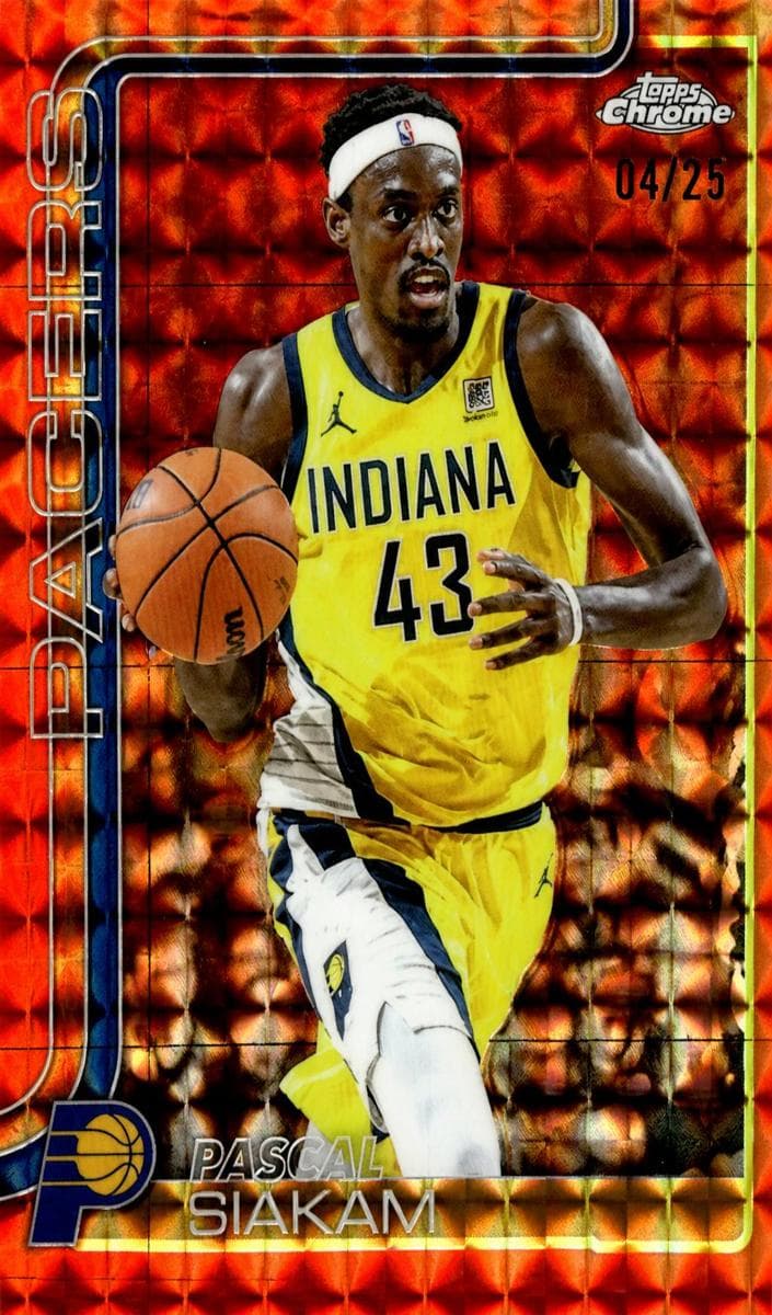 Pascal Siakam 2025 topps Topps Chrome