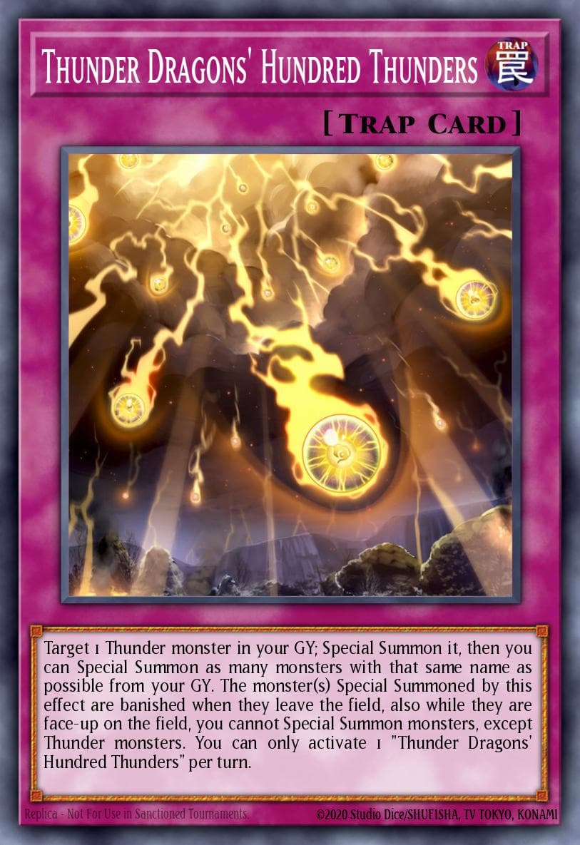 Thunder Dragons' Hundred Thunders 2018 Yu-Gi-Oh! Soul Fusion